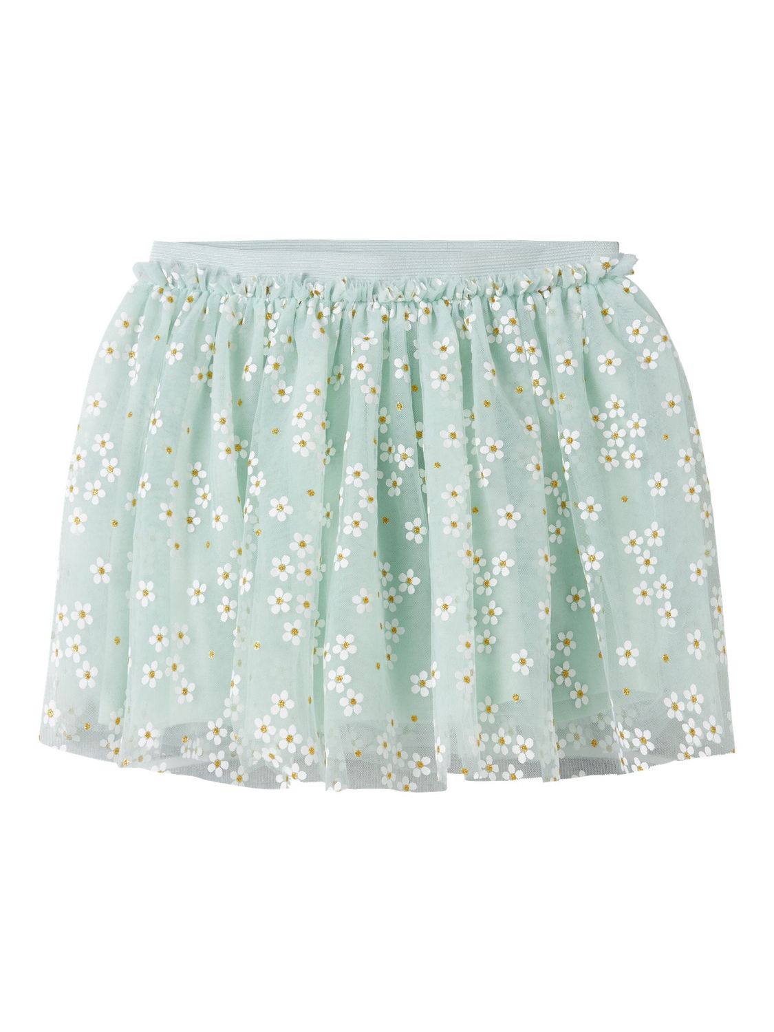 Name it Mini FLORAL SKIRT Turquoise