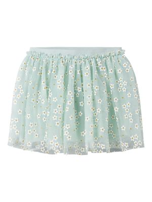 Name it Mini FLORAL SKIRT Turquoise