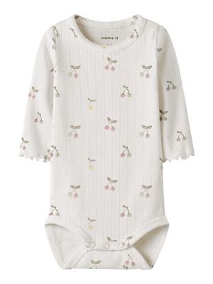 Name it Baby FICHERRY LS BODY White