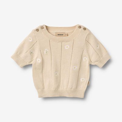 WHEAT Knit Top S/S Malvina