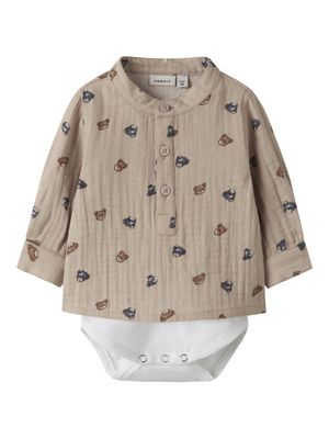Name it Baby DUTTY LS SHIRT BODY Grey