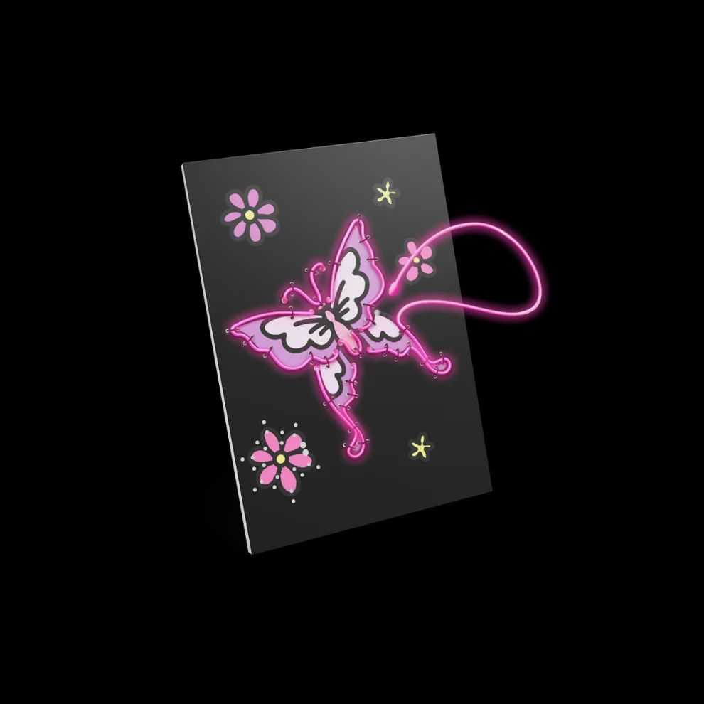 Kidywolf Kidyneon knutselspullen wanddecoratie Er was eens