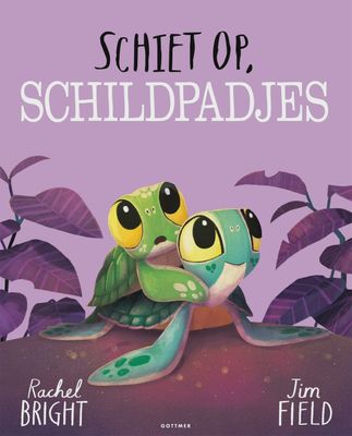 Rachel Bright &amp; Jim Field Schiet op schildpadjes prentenboek voorkant boek.