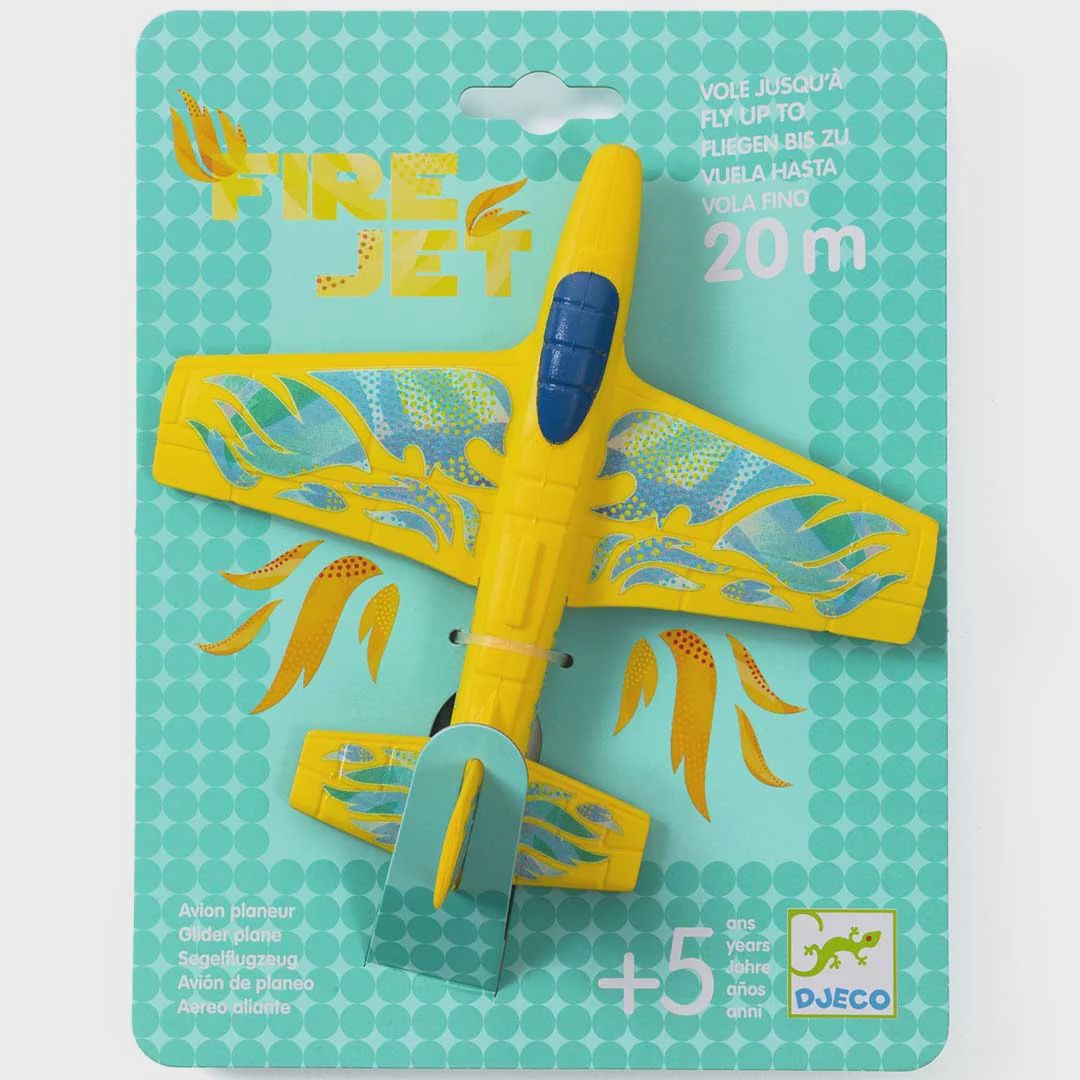 Djeco Fire Jet zweefvliegtuig buitenspeelgoed 17 cm 6+