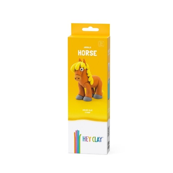 Hey Clay Paard boetseerklei 3 stuks 3+