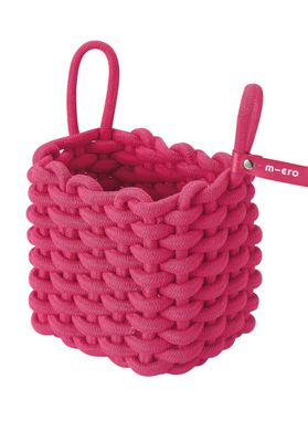 Micro stepmandje ECO roze katoen