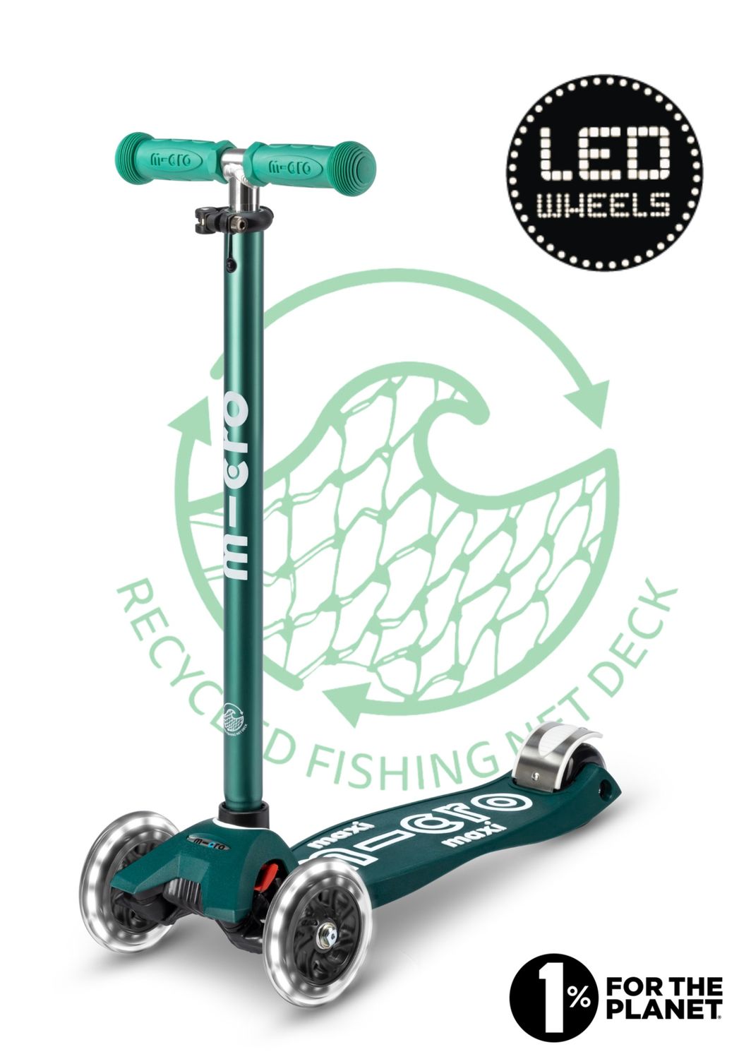 Micro Maxi Deluxe ECO LED step groen 5-12 jaar