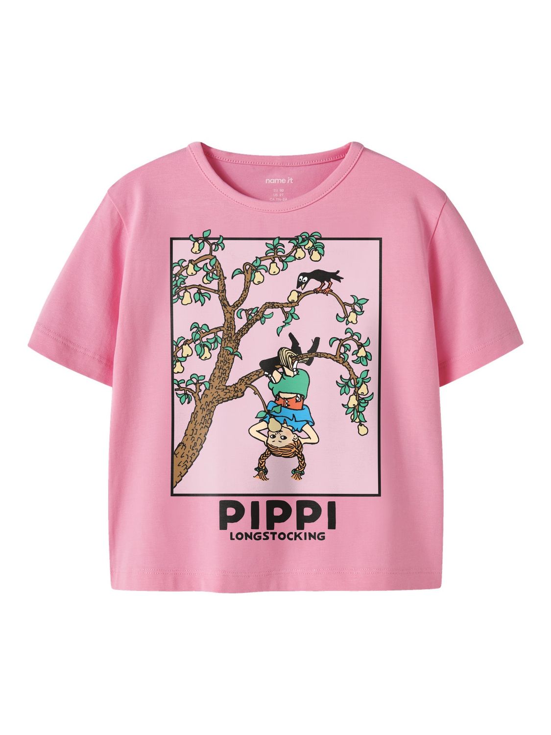 Name it Mini MURI PIPPI SS NREG TOP BOX SKY Red
