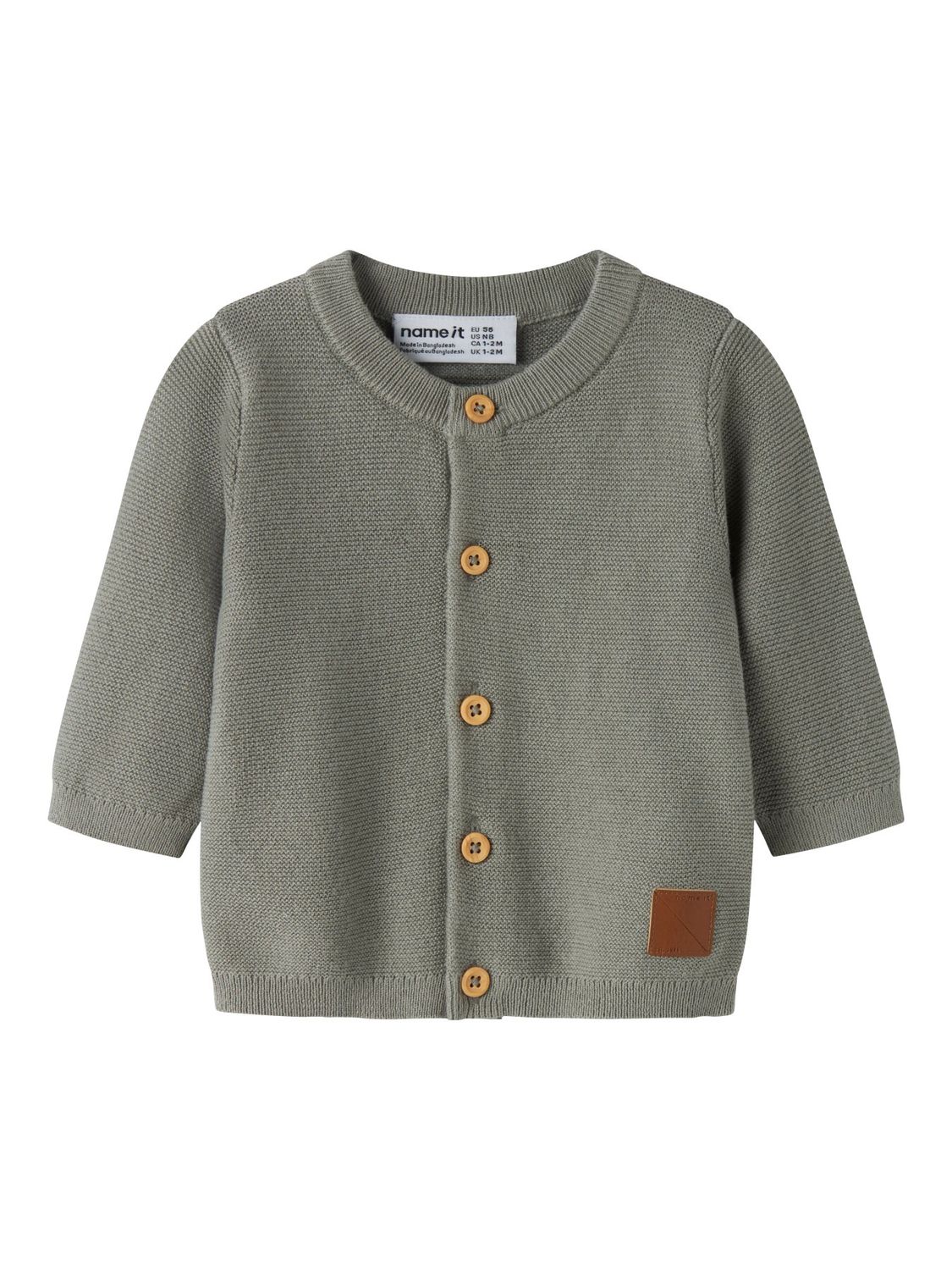 Name it Baby JEFFREY LS KNIT CARD Grey