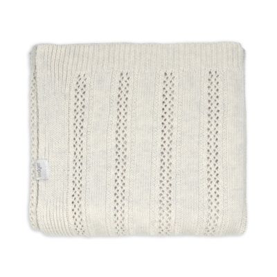 Lodger babydeken Dreamer pointelle birch katoen merinowol 70x95 cm