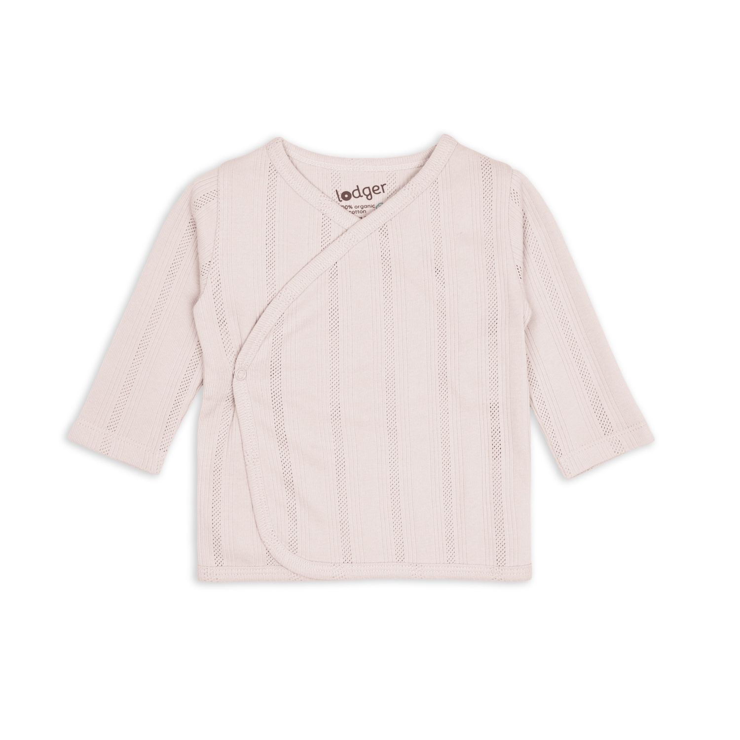 Lodger overslagshirt topper pointelle powder biologisch katoen 50-68