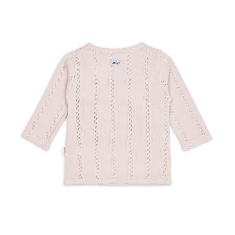 Lodger overslagshirt topper pointelle powder biologisch katoen 50-68