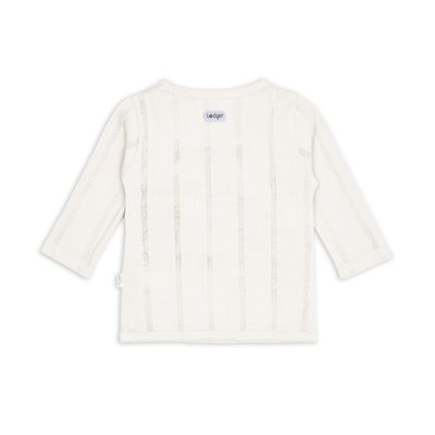 Lodger overslagshirt topper pointelle cream biologisch katoen 50-68