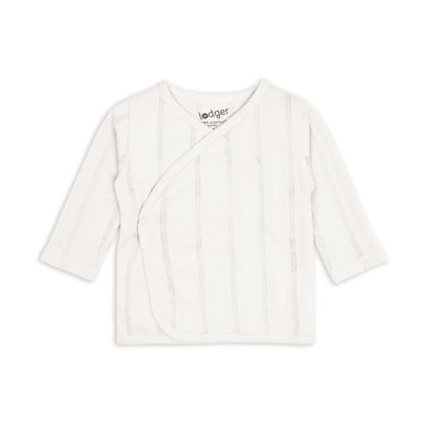 Lodger overslagshirt topper pointelle cream biologisch katoen 50-68