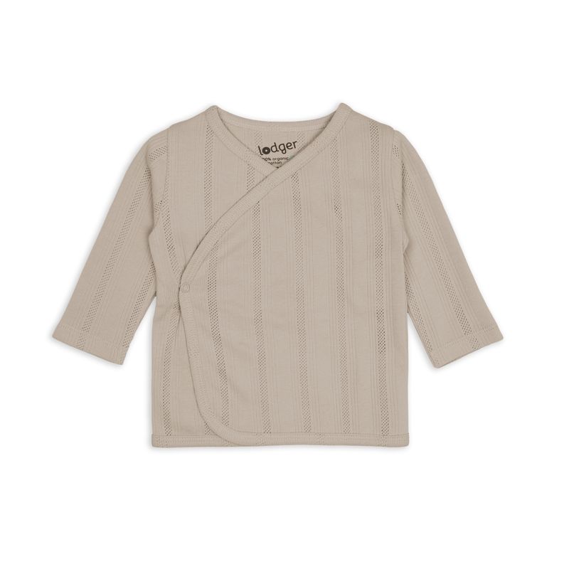 Lodger overslagshirt topper pointelle shell biologisch katoen 50-68