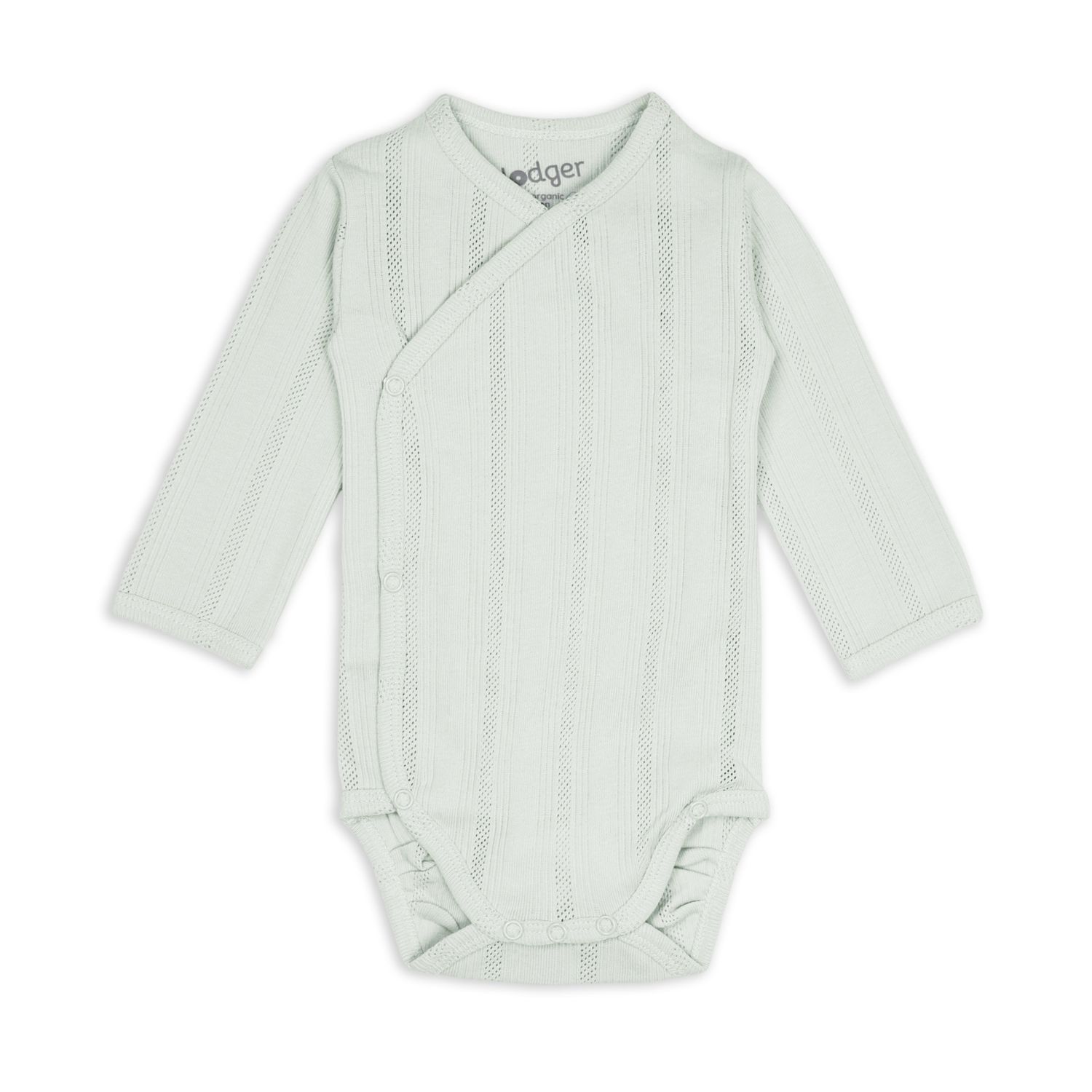 Lodger overslagromper lange mouw pointelle silk biologisch katoen 56-68