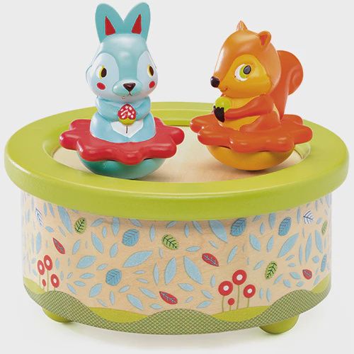 Djeco magnetisch muziekdoosje Friends Melody hout 12 maanden+