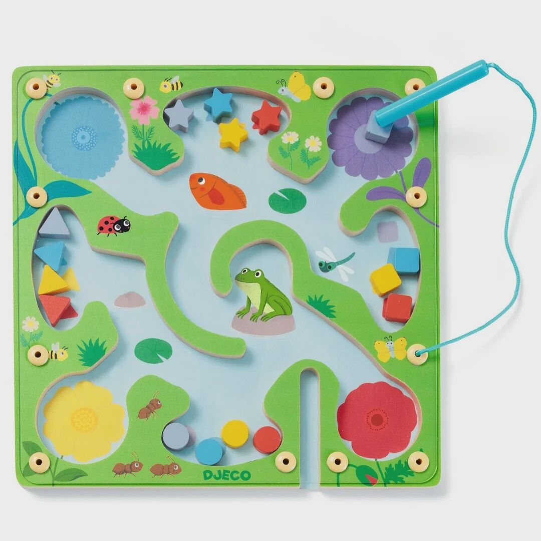 Djeco magnetisch sorteerspel FrogyMaze 16 stukken 3+