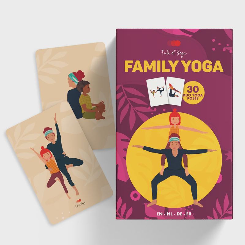 Full of Yoga kaartenset kinderyoga familie 30 kaarten 2,5+