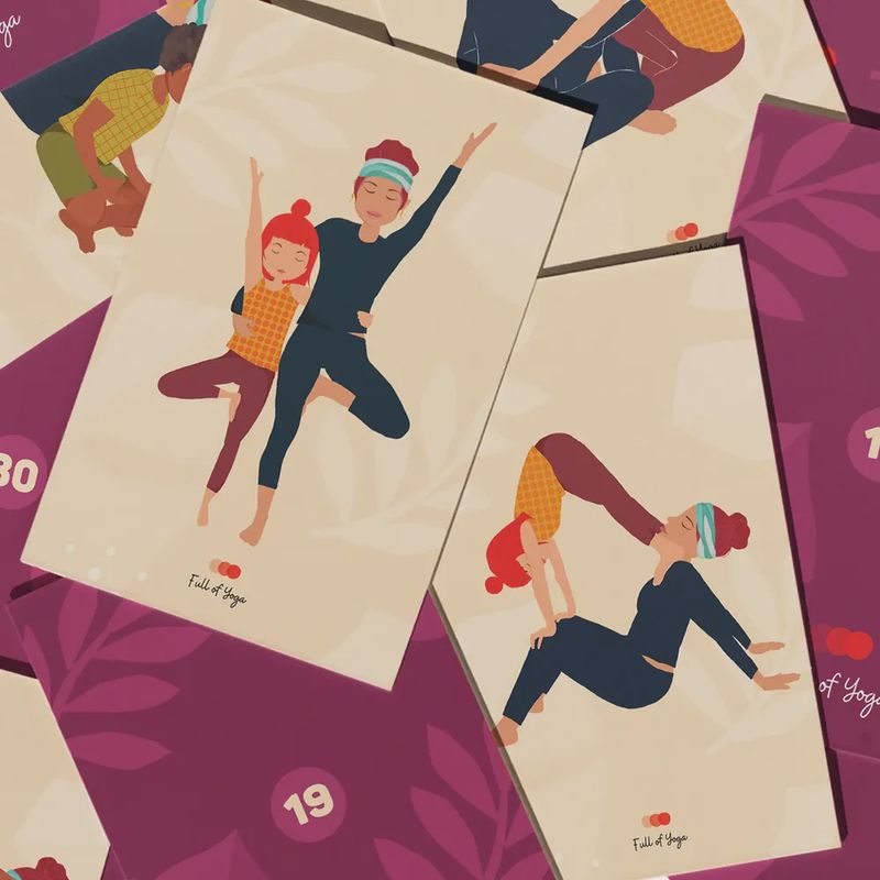 Full of Yoga kaartenset kinderyoga familie 30 kaarten 2,5+