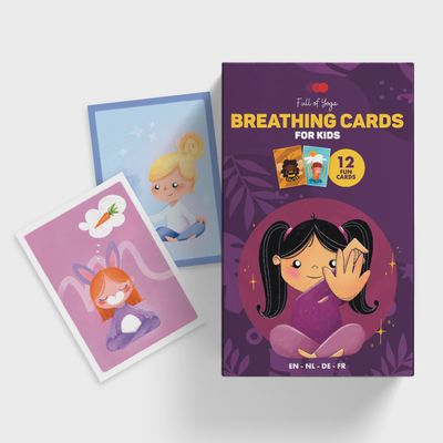 Full of Yoga ademhalingsoefeningen kaartenset kinderen 12 kaarten 3+
