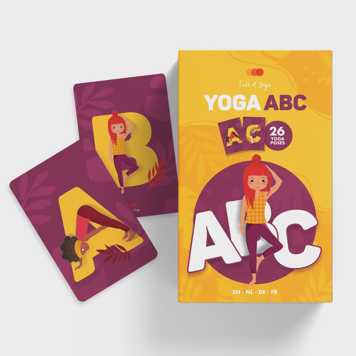 Full of Yoga Yoga ABC kaartenset kinderen 26 kaarten 3+