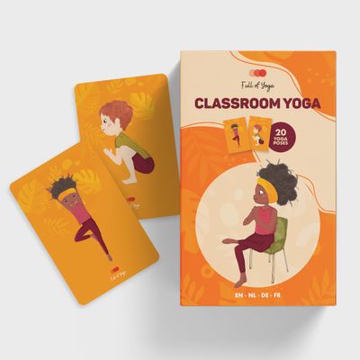 Full of Yoga stoelyoga kaartenset kinderen 20 kaarten 5 minuten