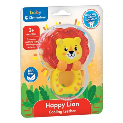 Clementoni Baby verkoelende bijtring leeuw 3 maanden+