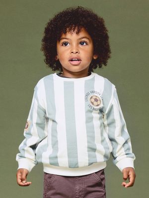 Name it Mini LANE LS NREG SWEAT BRU White