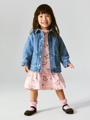 Name it Mini LUNA GLITTER DNM JACKET 4577-IM L Blue