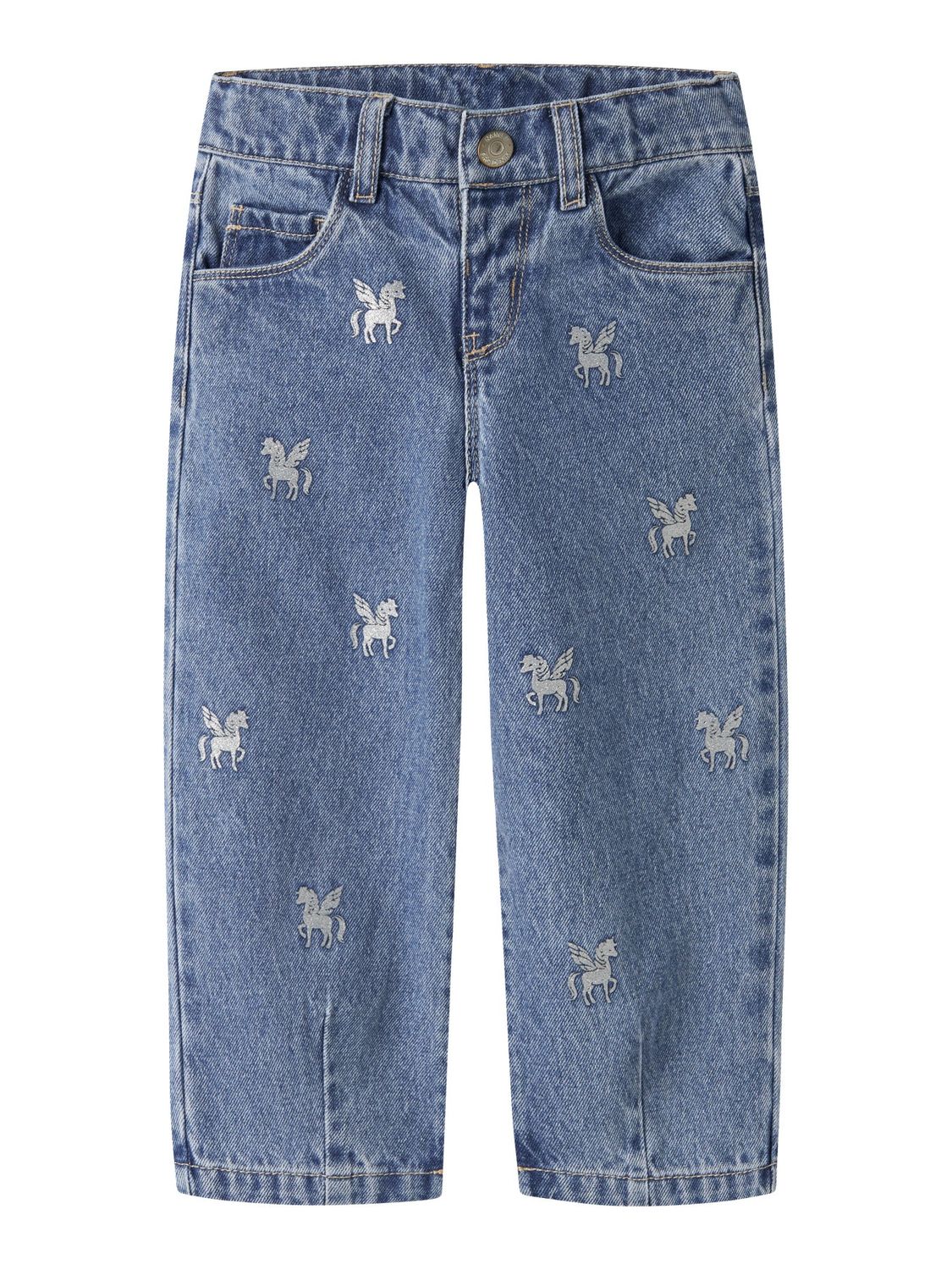 Name it Mini BELLA BARREL GLITTER JEANS 4577-IM L Blue