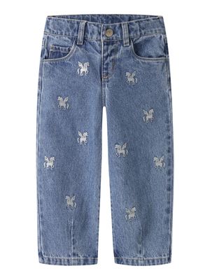 Name it Mini BELLA BARREL GLITTER JEANS 4577-IM L Blue