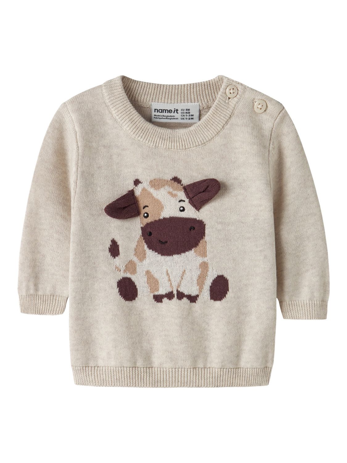 Name it Baby LIGAN LS KNIT White