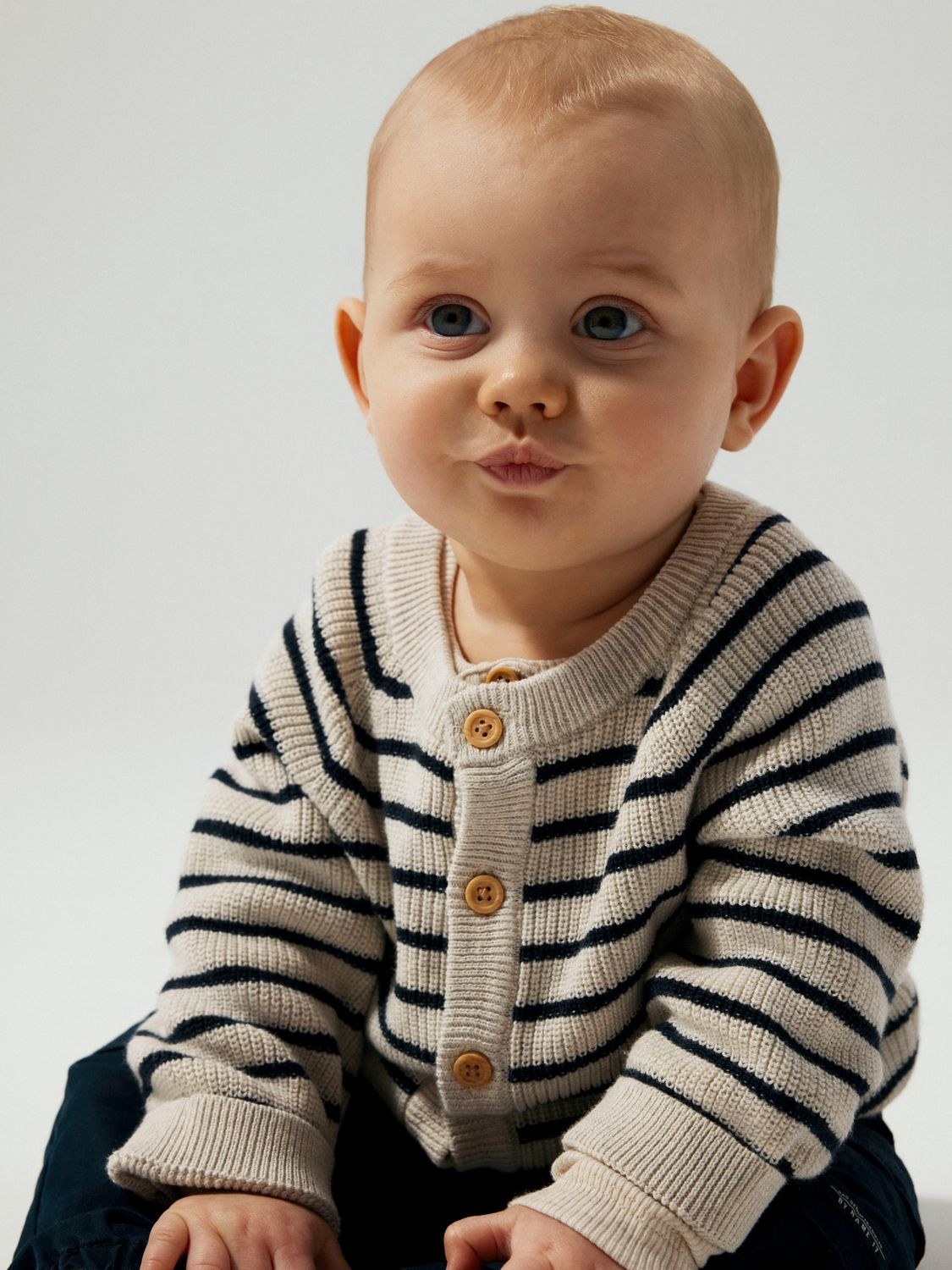 Name it Baby MAST LS KNIT CARD NOOS White
