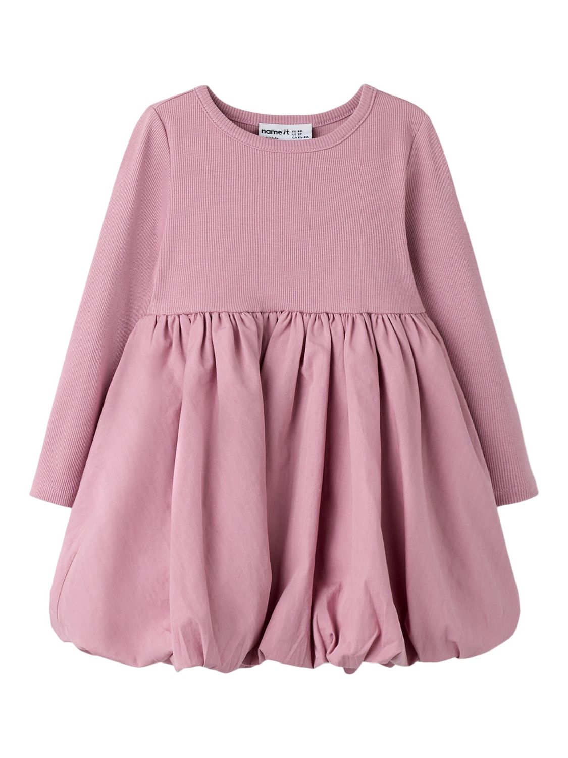 Name it Mini LEILANI LS BALLOON DRESS Purple