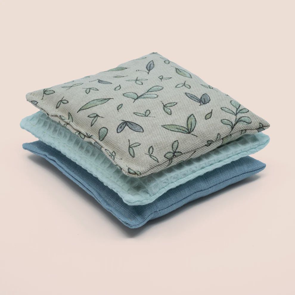 Little Botanic Label sensorische pittenzakjes Green Jeans set van 3