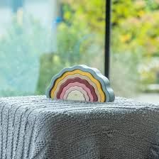 De TickiT Silisoft Wiebelregenboog (Aarde kleuren)