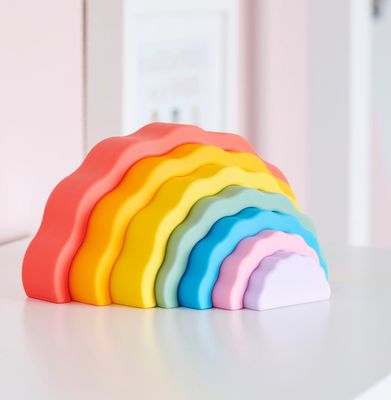 TickiT Silisoft Wobbel Regenboog (regenboog)