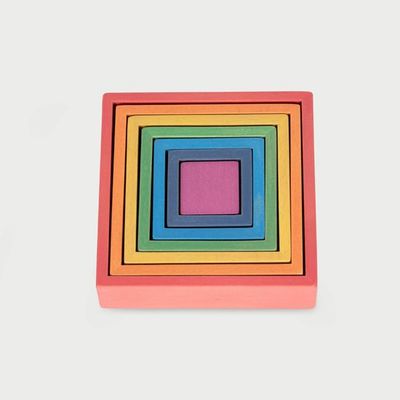 TickiT Regenboog Houten Architect Vierkanten