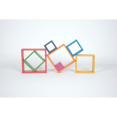 TickiT Regenboog Houten Architect Vierkanten