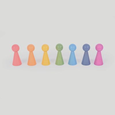TickiT Regenboog Houten Figuren 7 st.