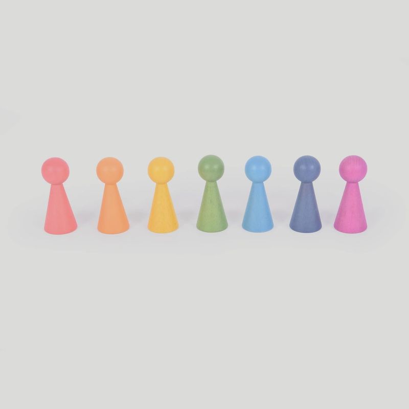 TickiT Regenboog Houten Figuren 7 st.