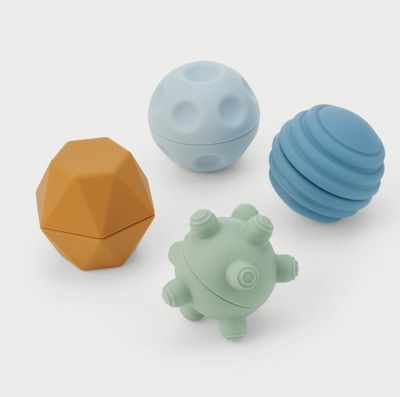 TickiT Silisoft Sensorische Ballen (Neutrale Kleuren) 4 stuks