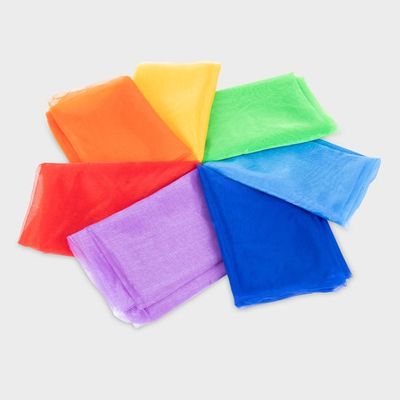 Tickit - Sensorische Doeken 7st (L1,0x1,5m) - Regenboog