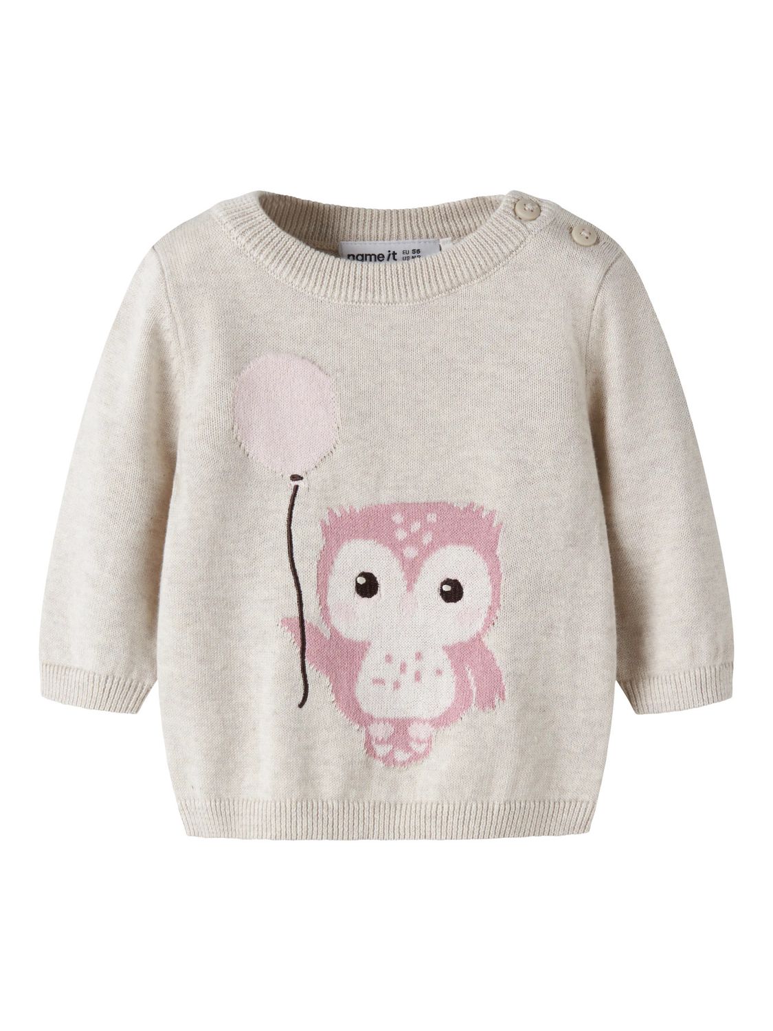 Name it Mini NINETTE LS KNIT Peyote Melange