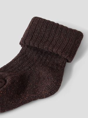 Name it Baby NOBBA GLITTER SOCK Chocolate Plum