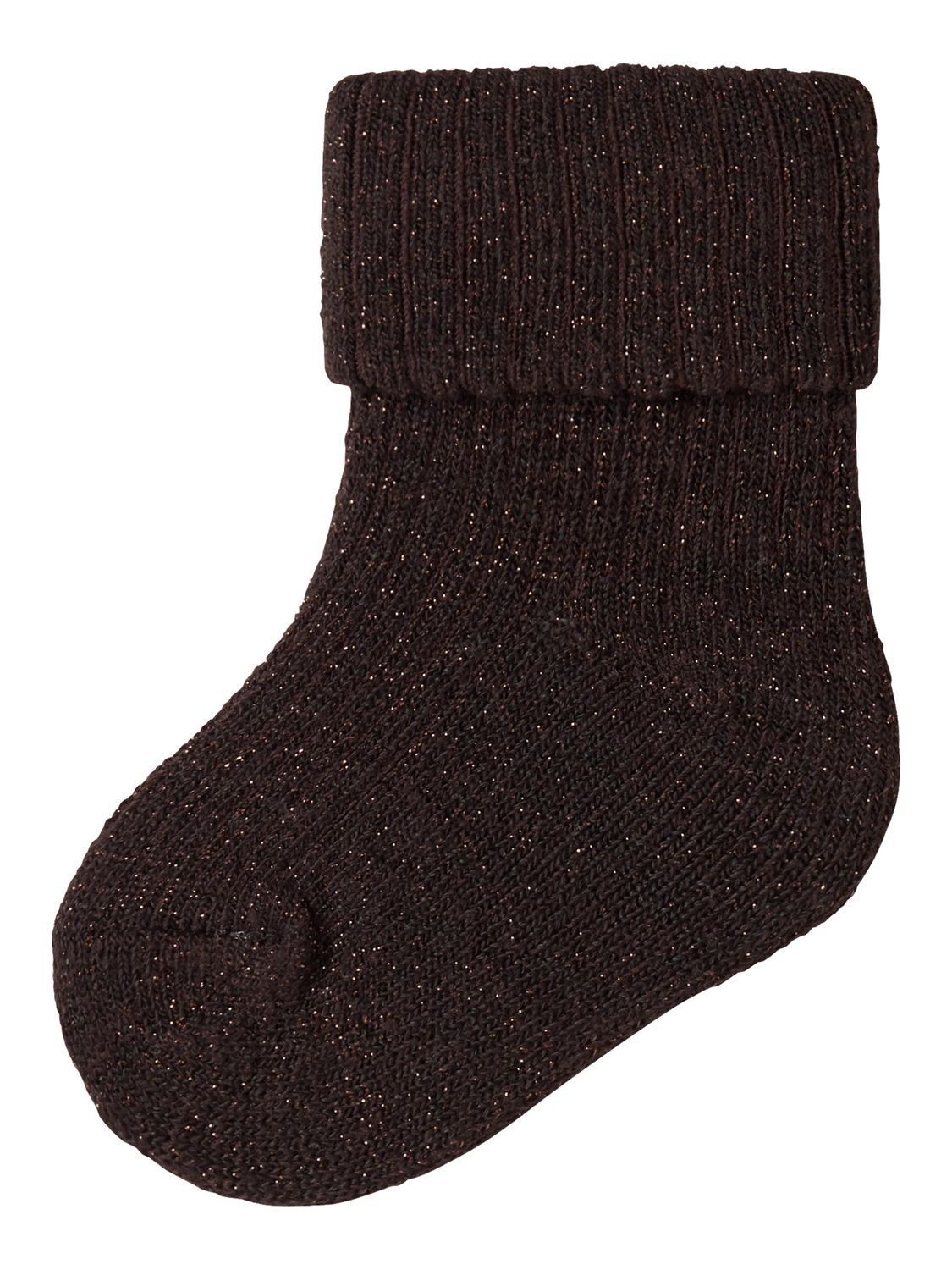 Name it Baby NOBBA GLITTER SOCK Chocolate Plum