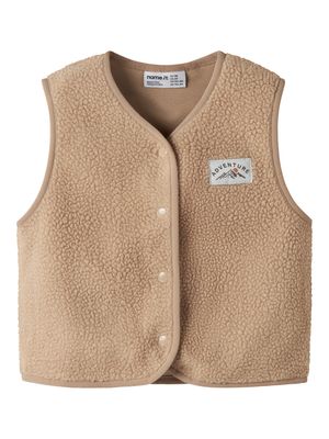 Name it Mini OWE SL NREG TEDDY VEST Sesame