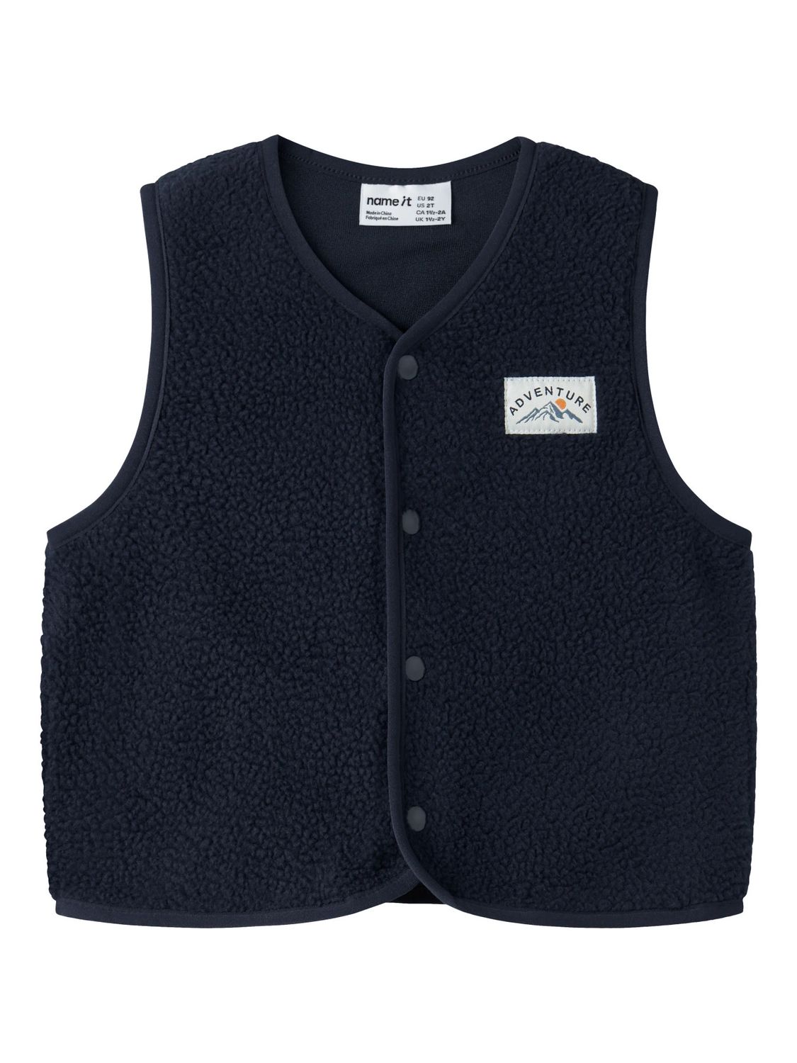 Name it Mini OWE SL NREG TEDDY VEST Navy Blazer