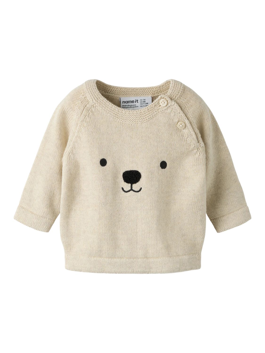 Name it Baby OTHELLO LS KNIT Peyote Melange
